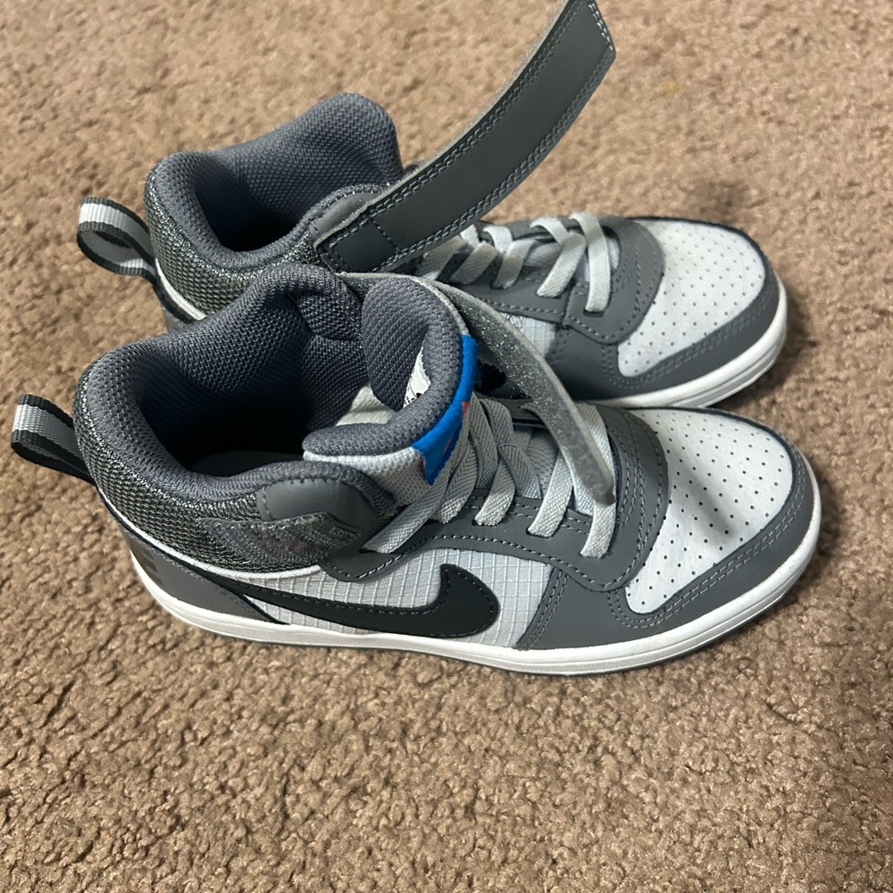 Nike Gray and Blue Athletic Sneakers
